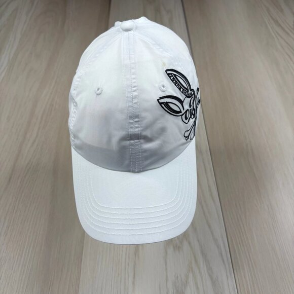 Psycho Bunny Serge Mens White Copa Embroidered Big Bunny Baseball Hat Cap OS - Picture 1 of 13